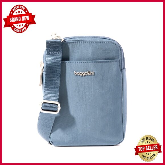 Compact Water-Repellent Crossbody Bag with RFID Protection
